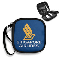 Thumbnail for Singapore Airlines Portable aviation design portable headphone bag, padded polyester construction.