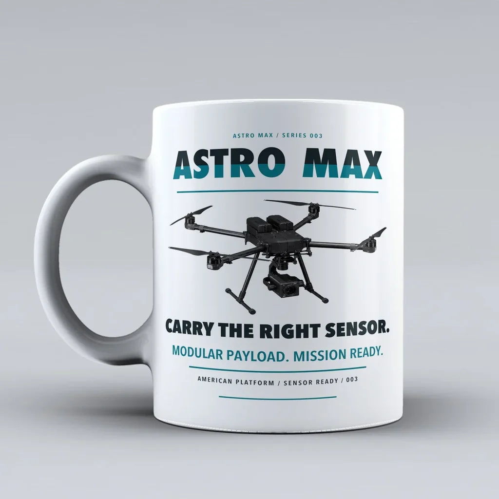 Astro Max Mug design on white freefly