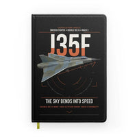 Thumbnail for Saab J 35F Draken design on black notebook