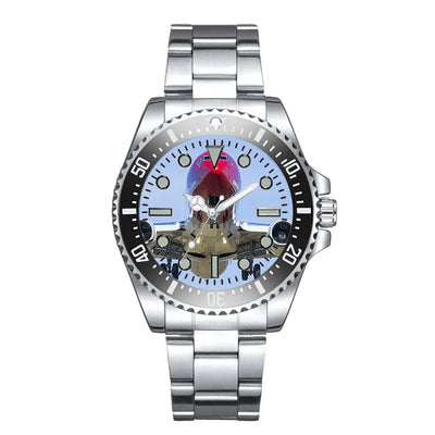 Face to Face with Norwegian Boeing 737 Luxury Aviators aviation aviator watch, premium stainless steel body with engraved det.