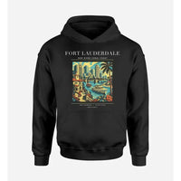 Thumbnail for FORT LAUDERDALE - Poster - Premium Hoodie - Black