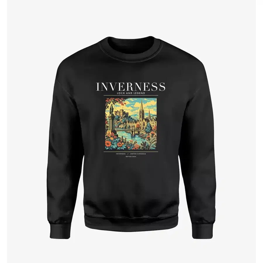 INVERNESS - Poster - Sweatshirt - Black