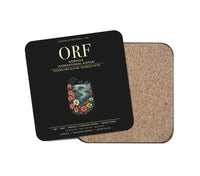 Thumbnail for Norfolk International Airport (ORF) design on black 1 piece coaster