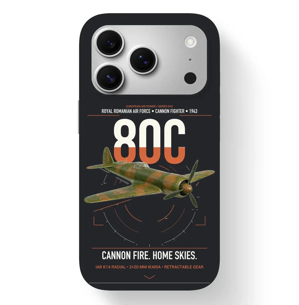IAR 80C design on black magsafe iphone case, for iPhone 17 Pro