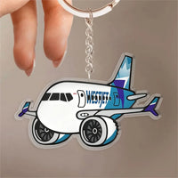 Thumbnail for Westjet Boeing B737 MAX Design Acrylic Keychain