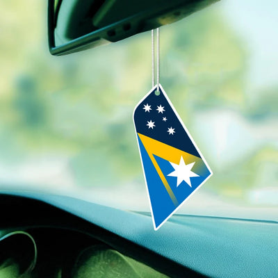Ansett Australia Car aviation design on scented aviation-themed paper car air freshener.