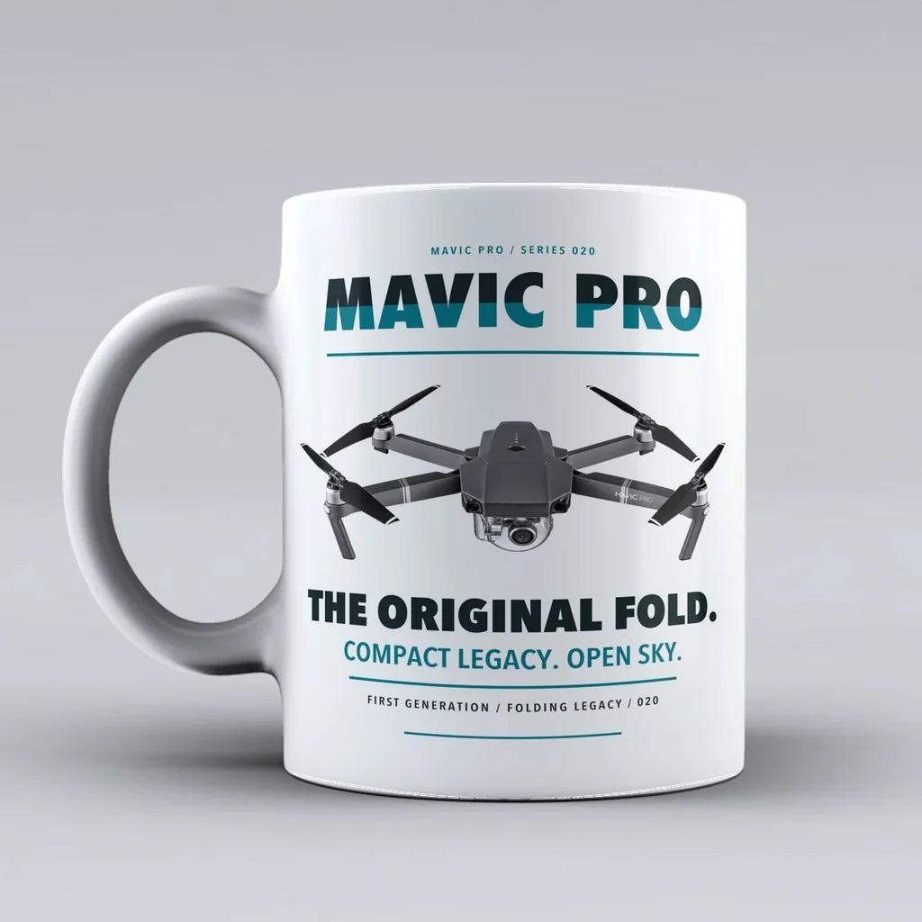Mavic Pro Mug design on white dji