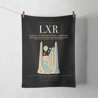 Thumbnail for Luxor International Airport (LXR) design on black towel