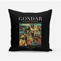 Thumbnail for GONDAR - Poster - Pillow - Black