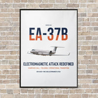 Thumbnail for EA-37B Compass Call vertical canvas print - framed - white background