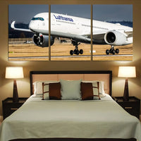Thumbnail for Lufthansa's A350 canvas - 3 Pieces