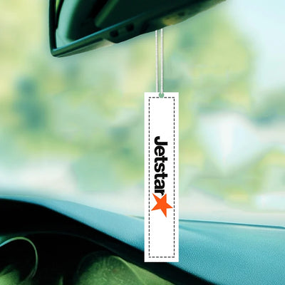 jetstar Airlines Car aviation design on scented aviation-themed paper car air freshener.