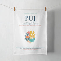 Thumbnail for Punta Cana International Airport (PUJ) design on white towel