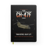 Thumbnail for Boeing CH-47F Chinook design on black notebook