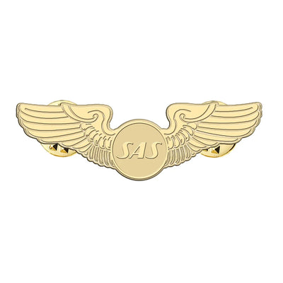 SAS Airlines aviation hollow pin in polished alloy.
