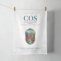 Thumbnail for Colorado Springs Airport (COS) design on white towel
