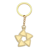 Thumbnail for Star Alliance Airlines aviation hollow key chain in polished alloy.