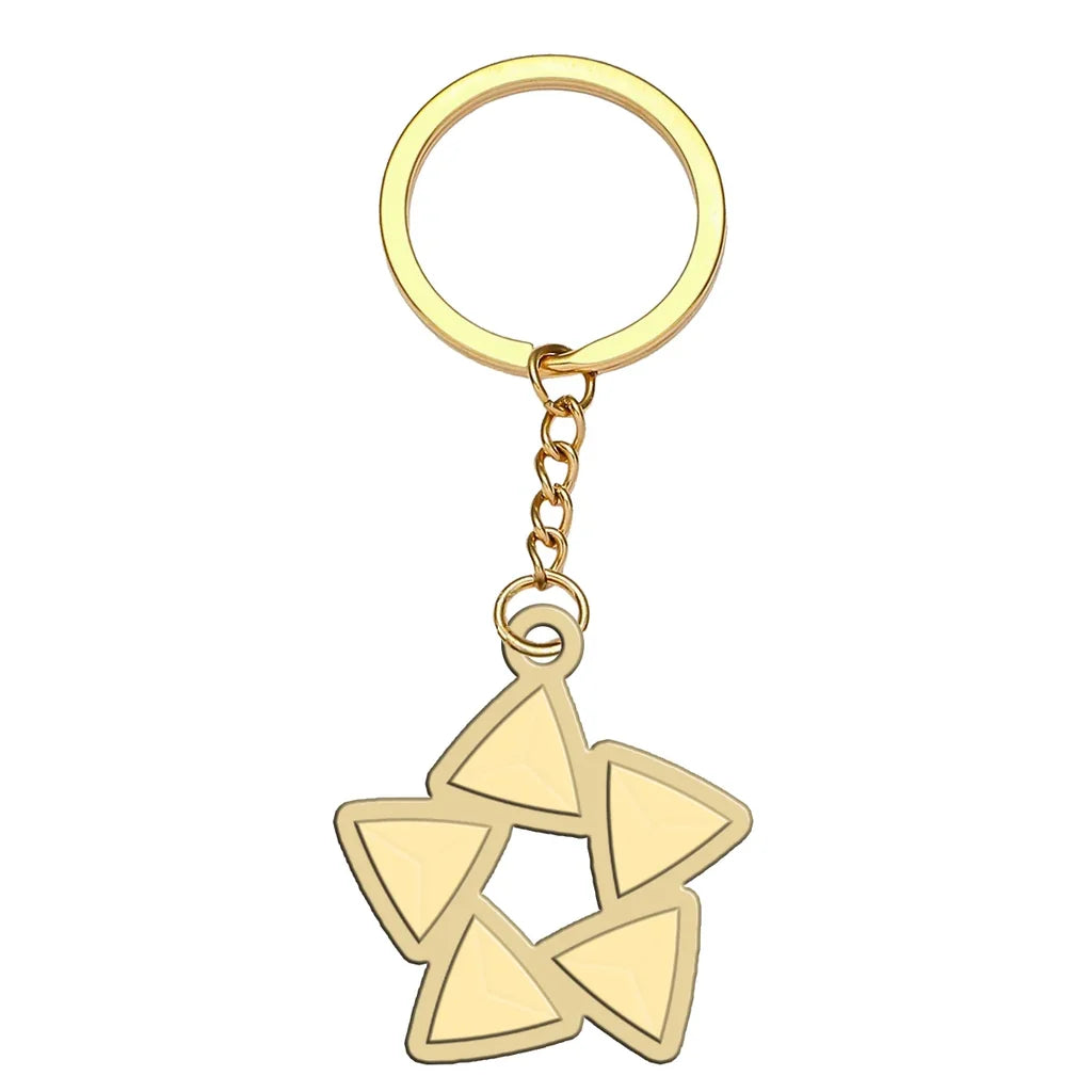 Star Alliance Airlines aviation hollow key chain in polished alloy.