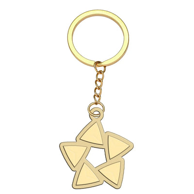 Star Alliance Airlines aviation hollow key chain in polished alloy.