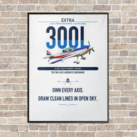 Thumbnail for Extra 300L vertical canvas print - framed - white background