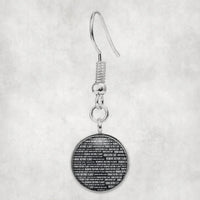 Thumbnail for Remove Before Flight 3-Black aviation-themed earrings, polished hypoallergenic alloy.