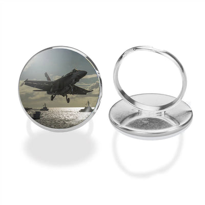 Deparing Jet from Sea Base aviation ring in stainless steel.