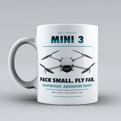 Mini 3 Mug design on white dji