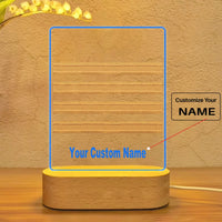Thumbnail for Pilot Epaulette 4 Lines aviation design on premium acrylic with LED 3D night lamp.
