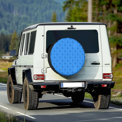 Blue Seamless Airplanes 2 Tire Cover
