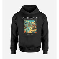 Thumbnail for GOLD COAST - Poster - Premium Hoodie - Black