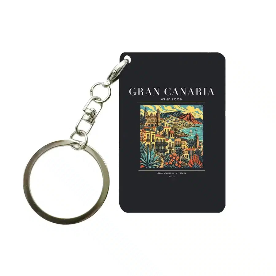 GRAN CANARIA - Poster - Key Chain - Black