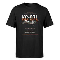 Thumbnail for KC-97L STRATOFREIGHTER design on black double-side t-shirt, single-side print