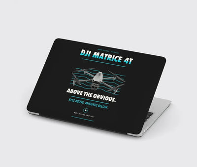 DJI Matrice 4T design on black MacBook case