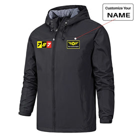 Flat Colourful 787 Rain Jackets & Windbreakers