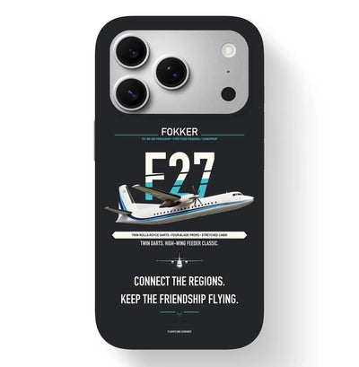 Fokker F27 Mark 500 Friendship Case design on black iphone case