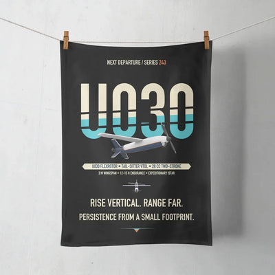 Airbus U030 Flexrotor design on black towel