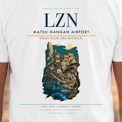 Matsu Nangan Airport (LZN) double-side t-shirt design close-up cover