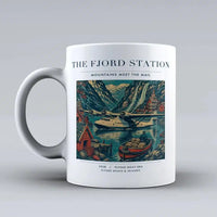 Thumbnail for VINTAGE G4062 - The Fjord Station - Ceramic Mug design on white