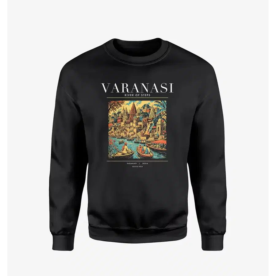 VARANASI - Poster - Sweatshirt - Black