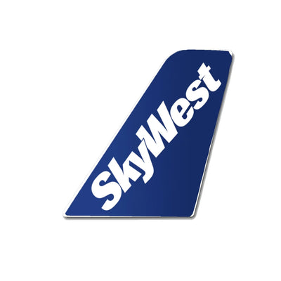 skywest airlines aviation design tail sticker in weather-resistant vinyl.