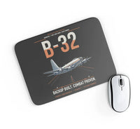 Thumbnail for B-32 Dominator design on black rectangle mouse pad