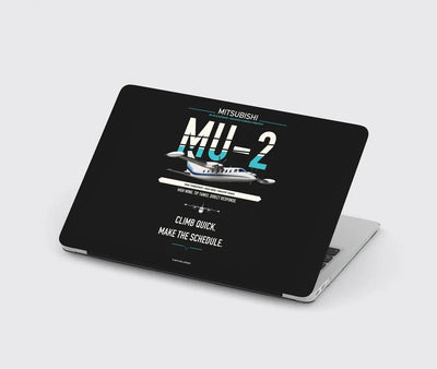 Mitsubishi MU-2B-60 Marquise design on black MacBook case