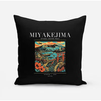Thumbnail for MIYAKEJIMA - Poster - Pillow - Black