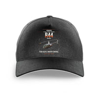 Thumbnail for Robinson R44 Raven II design on black printed hat