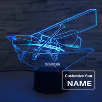 Thumbnail for Cessna 172 Skyhawk aviation themed 3D night lamp, premium acrylic with LED.