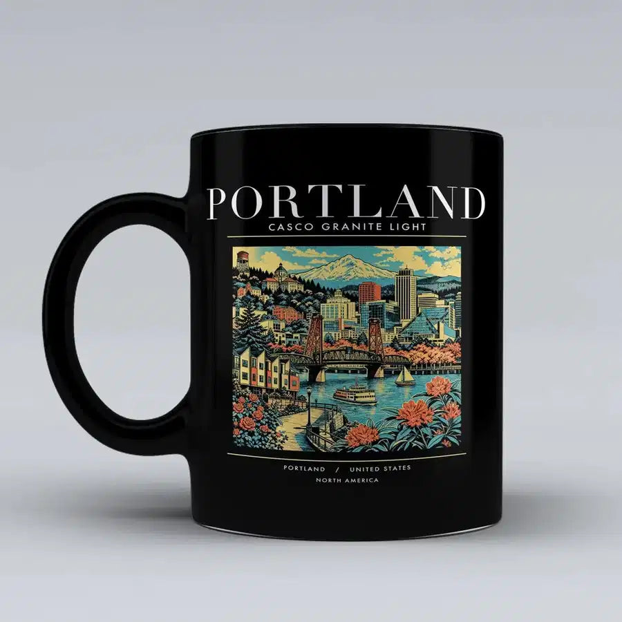 PORTLAND - Poster - Mug - Black