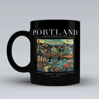 Thumbnail for PORTLAND - Poster - Mug - Black
