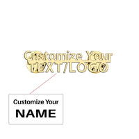 Thumbnail for Custom Design Image Logo aviation hollow pin in polished alloy.