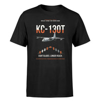 Thumbnail for KC-130T NP2000 design on black double-side t-shirt, single-side print