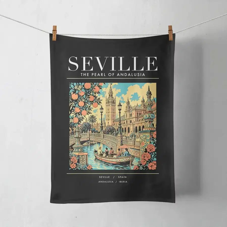SEVILLE - Poster - Towel - Black